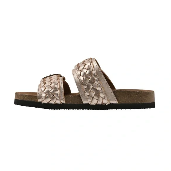 WHITE MOUNTAIN Women's Braided Double-Buckle Signature Footbed Sandal - Picture 5 of 10